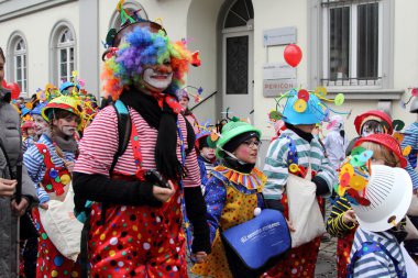Palyaçolar, karnaval geçit sokak