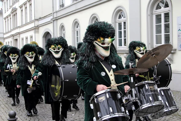 Musicians at carnival street parade — Stock Photo, Image