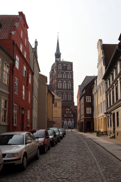 Old street in Stralsund — Stock Photo, Image