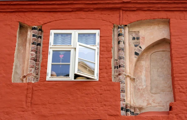 Fasade de casa histórica em Stralsund Fotos De Bancos De Imagens Sem Royalties