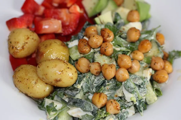 Bowl Healthy Vegan Vegetarian Lunch Dinner — Fotografia de Stock