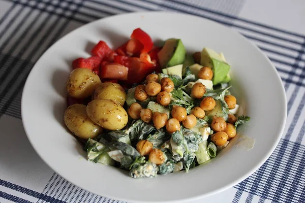 Bowl Healthy Vegan Vegetarian Lunch Dinner —  Fotos de Stock