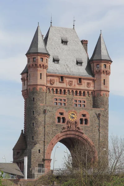 Berömda Gamla Nibelungentower Worms Stad Tyskland Mellan 1897 Och 1900 — Stockfoto