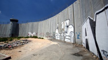 eylemci grafiti İsrail ayrılık duvar süsler