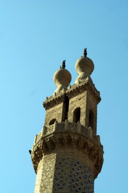 El-Ezher Üniversitesi ve cami Kahire şehir, Mısır'ın orta kısmında görünümü