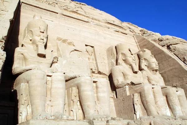 Tempio del re Ramses II ad Abu Simbel, Egitto — Foto Stock