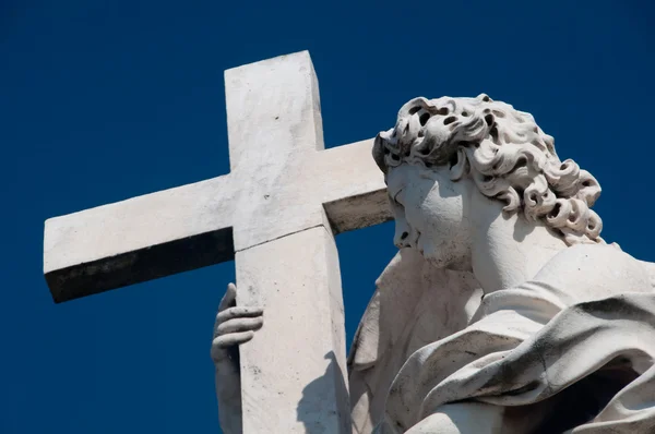 Bernini's marble statue of angel — Stock Photo, Image