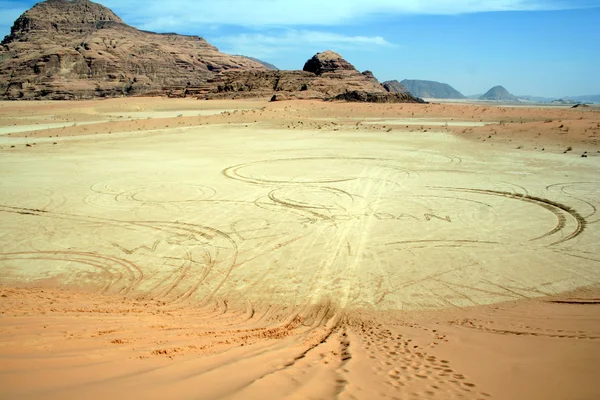 Wadi Rum auf jordanisch — Stockfoto