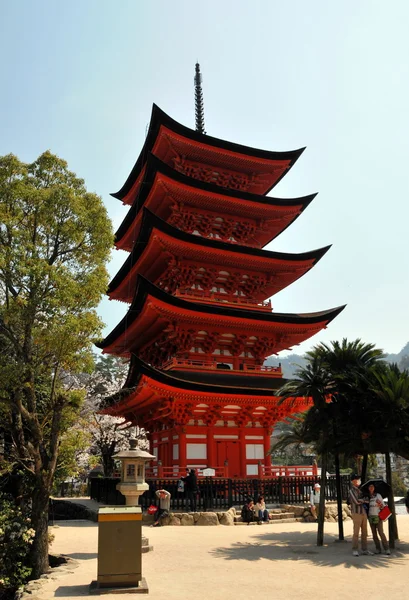 Itsukushima-schrijn - miyajima, japan — Stockfoto