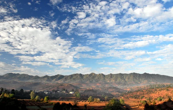 Kalaw krajina, myanmar. — Stock fotografie