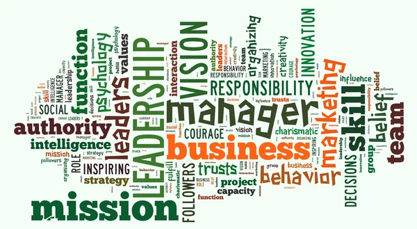 Liderazgo Word Cloud —  Fotos de Stock