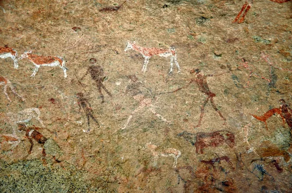 Bushmen rock painting — Stock Photo, Image