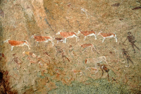 Bushmen rock painting — Stock Photo, Image