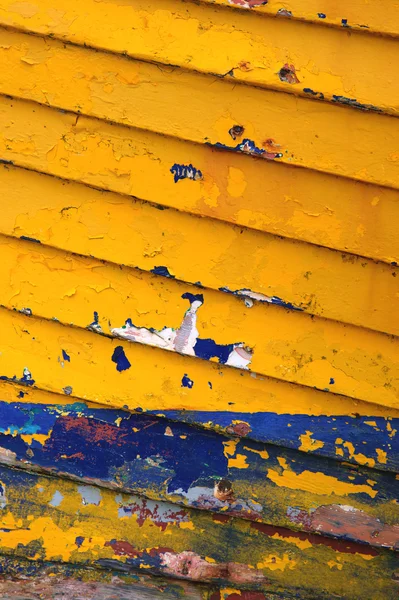 Βάρκα λεπτομέρειες σε κίτρινο — Φωτογραφία Αρχείου