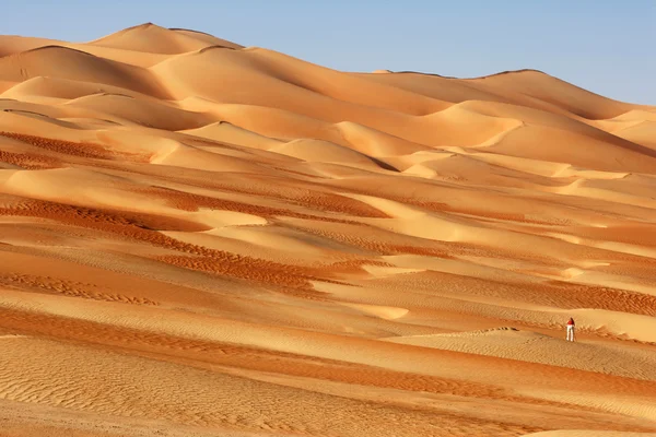 砂丘のカメラマン — ストック写真