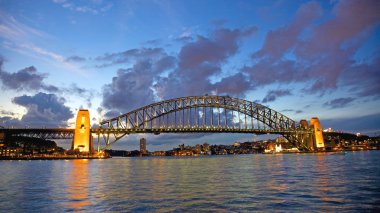 Sydney harbour bridge günbatımı
