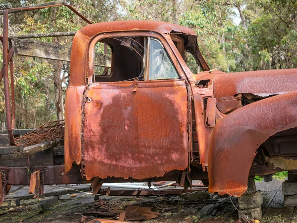 Camión Oxidado Conocido Localmente Como Ute Estacionado Rosa Brook Zona — Foto de Stock