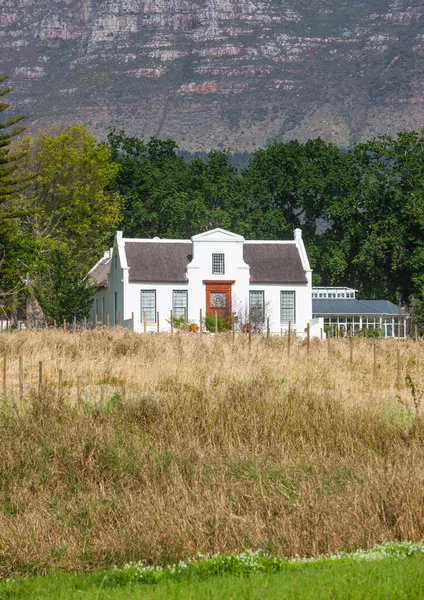 Cape Dutch Style Nova Constantia Homestead Situato Nella Constantia Valley — Foto Stock