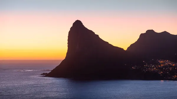 Pôr Sol Sentinela Península Cabo África Sul Como Visto Chapman — Fotografia de Stock