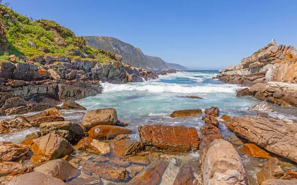 Прибрежная Сцена Национальном Парке Цицикамма Саду Южной Африки — стоковое фото