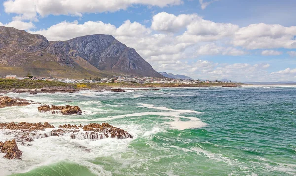 Die Küste Entlang Des Touristenzentrums Von Hermanus Westkap Südafrika — Stockfoto