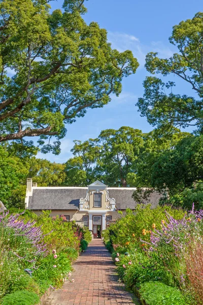 Vergelegen Означає Віддалений Будинок Історичний Садовий Будинок Винне Майно Сомерсет — стокове фото