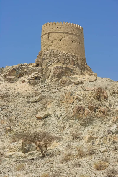 Una Antigua Torre Vigilancia Hatta Emirato Dubai Los Emiratos Árabes —  Fotos de Stock