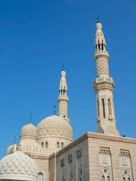 Dach Und Minarette Der Jumeirah Moschee Dubai Den Vereinigten Arabischen — Stockfoto
