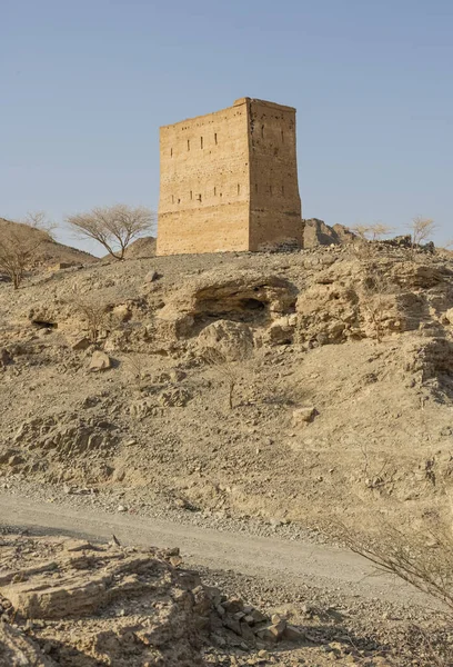 Recentemente Stato Restaurato Forte Islamico Xix Secolo Naslah Wadi Qor — Foto Stock