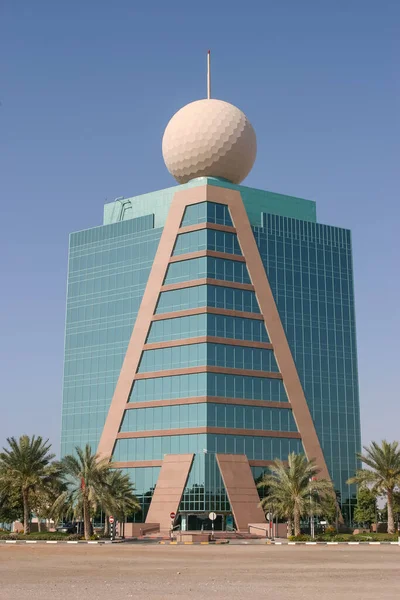 Etisalat Building Its Hallmark Sphere Ras Khaimah Most Iconic Building — Stock Photo, Image