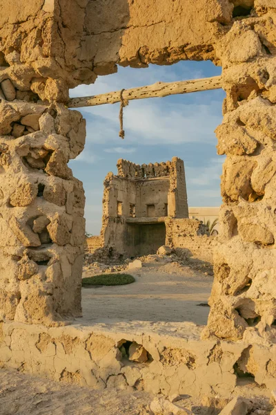 Edifícios Antigos Khan Cidade Sharjah Emirados Árabes Unidos Localizada Baía — Fotografia de Stock
