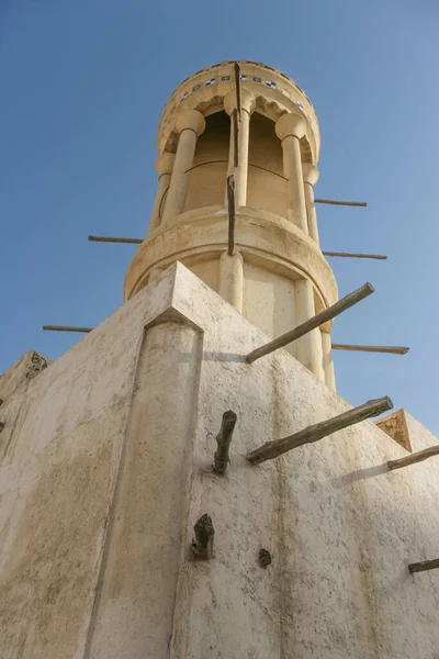 Torre Avvistamento Rotonda Unica Majlis Ibrahim Midfa Ora Museo Sharjah — Foto Stock