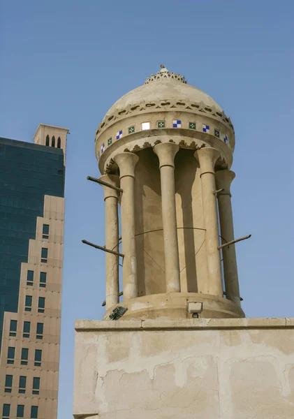 Egyedülálló Kerek Őrtorony Ibrahim Midfa Majlis Múzeum Sharjah Egyesült Arab — Stock Fotó