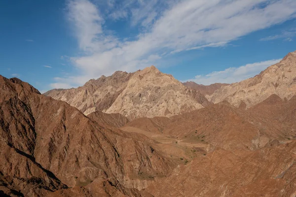 Mountain Pass Hajar Mountains Shees Area Town Khot Fakkan Emirate — Stock Photo, Image