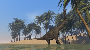 Brachiosaurus kıyısında