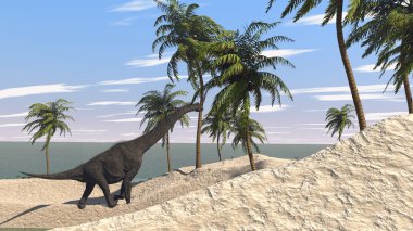 Brachiosaurus kıyısında