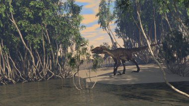 utahraptor kıyısında