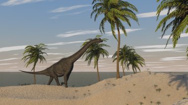 Brachiosaurus kıyısında