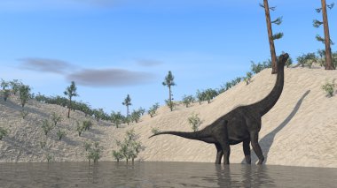 Brachiosaurus kıyısında