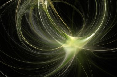 fraktal soyutlama siyah arka plan üzerine