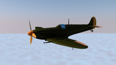 uçak bulutların üstünde