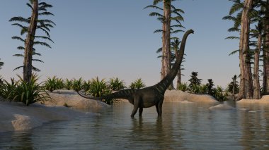 Mamenchisaurus Gölü yakınlarında