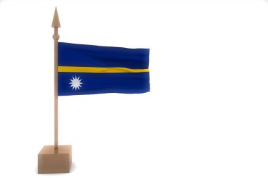 Nauru dalgalanan bayrak