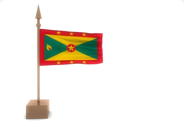 Grenada waving flag — Stock Photo, Image