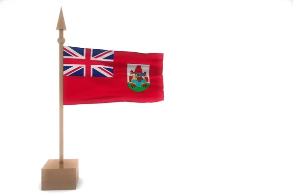 Бермуды, размахивающие флагом — стоковое фото
