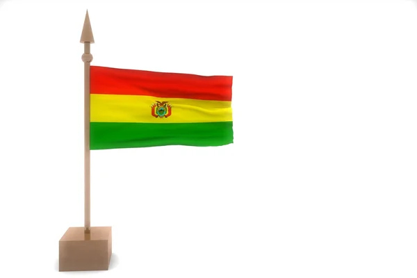 Bolivia ondeando bandera — Foto de Stock