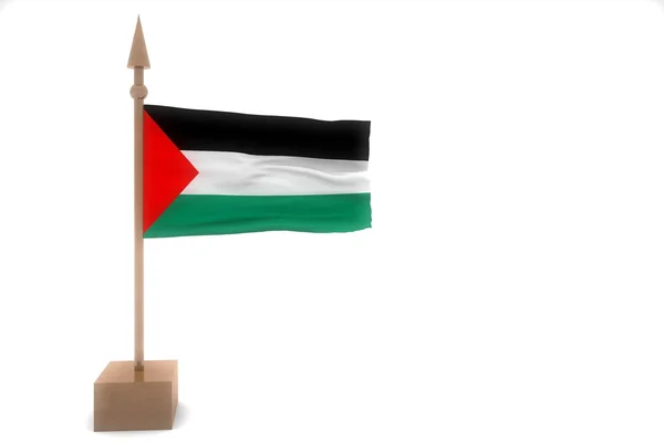 Palestina ondeando bandera —  Fotos de Stock