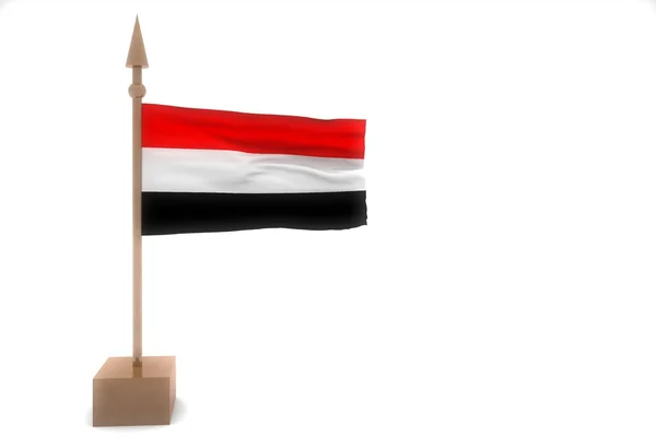 Yemen ondeando bandera —  Fotos de Stock