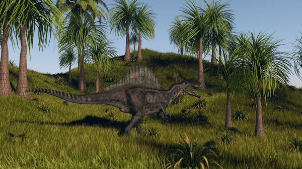 Spinosaurus promenader — Stockfoto