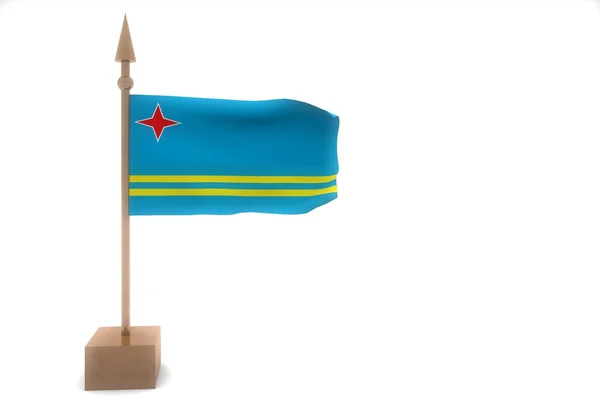 Флаг Арубы — стоковое фото